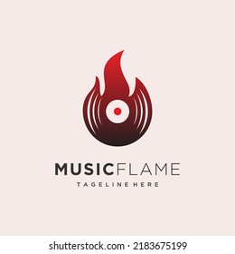 Design-Inspiration für das Logo von "Fire Flam Vinyl"-Musikstudio