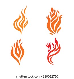 Fire flames