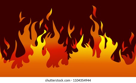 Fire flames background. Vector illustration