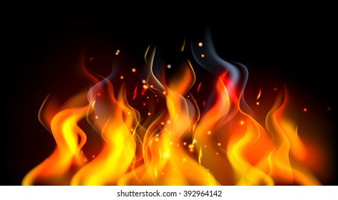 A fire or flames burning abstract background illustration