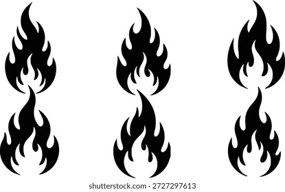Feuerflammen brennende Hitze lodern