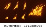 fire flames Burning red hot sparks realistic abstract background
