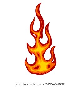 Fire Flames Element Vector. Fire Illustration 