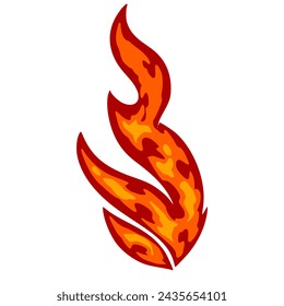 Fire Flames Element Vector. Fire Illustration 