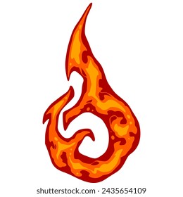 Fire Flames Element Vector. Fire Illustration 