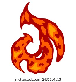 Fire Flames Element Vector. Fire Illustration 