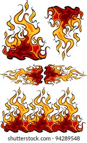 Fire Flames Flaming Vector Illustrations