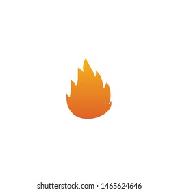 Fire flames icon logo design vector template