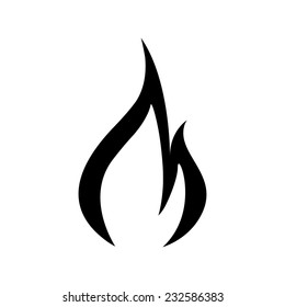 Fire flames icon - Vector