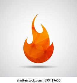 Fire flames icon - Vector