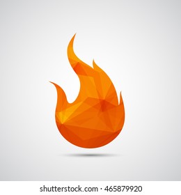 Fire flames icon - Vector