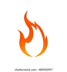 Fire flames icon - Vector