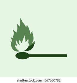 Fire flames icon, vector illustration 