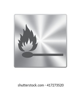 Fire flames icon, vector illustration 