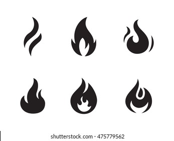 Fire Flames Icons Stock Vector (Royalty Free) 475779562 | Shutterstock