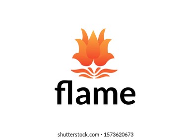 Fire flames icons vector illustration