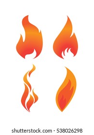 Fire flames illustration