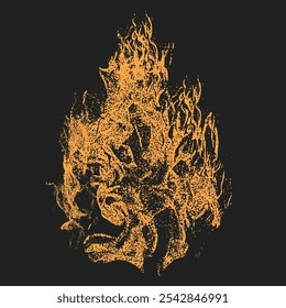 Fire Flames Illustration Wild Fire