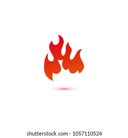 Fire and flames logo graphic template