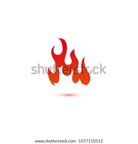 fire flames logo graphic template stock vector royalty free