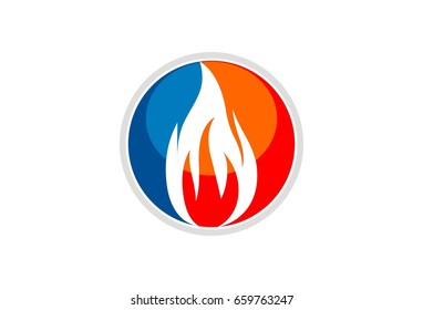 Fire Flames Logo Template