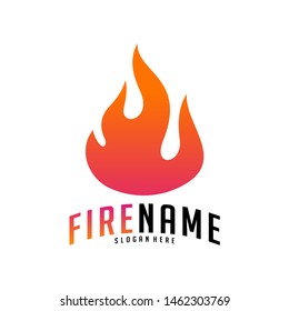 Fire flames Logo Vector. Logo design inspiration vector icons