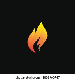 Iconos vectores de llamas de fuego
