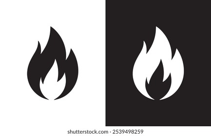  fire flames on white vector.. Fire flame vector collection.