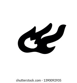 Fire flames, set icons, vector illustration. Cartoon Fire Flames Set Light Effect for Web, Game Design Flat Style.