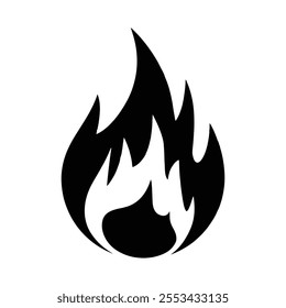 Fire Flames Silhouette Vector – Bold and Dynamic