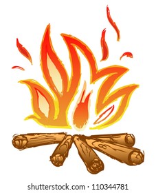 Fire Flames Sketch Stock Vector (Royalty Free) 110344781 | Shutterstock