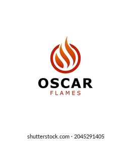 Symbol für Feuer-Flammen Symbol Modern Logo Design