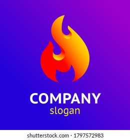 fire flames, template for yor design, vector illustration 10eps