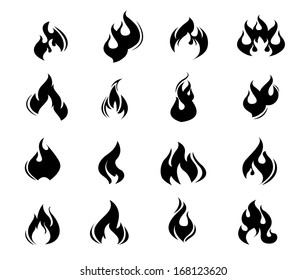 fire flames  vector