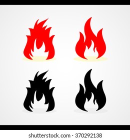 Fire flames Vector EPS10, Great for any use.