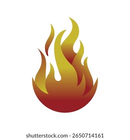 fire and flames vector icon