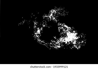 Vector de llamas de fuego aislado en el fondo negro