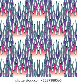 Fire flames wallpaper seamless pattern background vector image. Fire Wrapper, flame wallpaper, packaging, textile design.