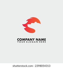 Logo de la ilustración de la cabeza del oso inflamante de fuego vectores