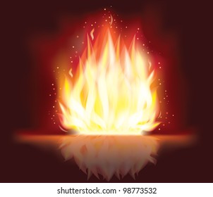 Fire flaming design , vector illustration
