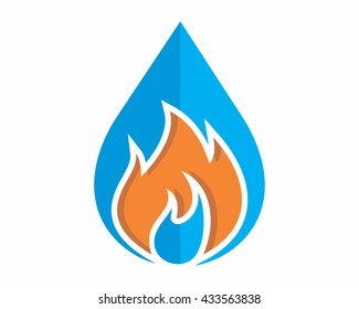 fire flare heat droplets element image vector icon