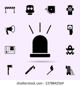 fire flasher icon. Fireman icons universal set for web and mobile