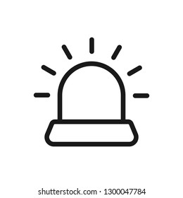 fire flasher. minimal thin line web icon. simple vector illustration outline. concept for infographic, website or app