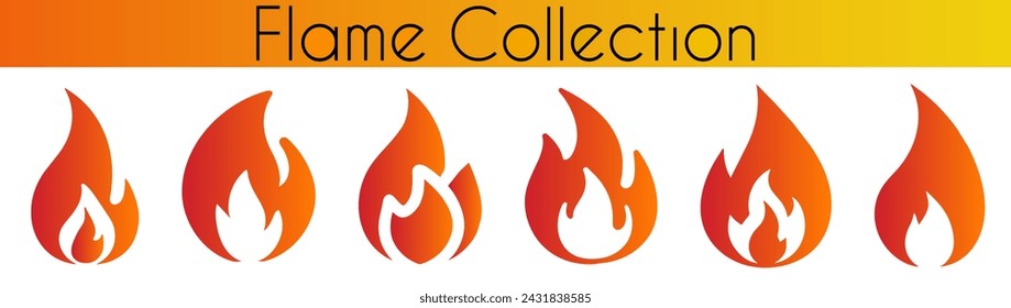 Plantilla de diseño de ilustración vectorial de logotipo de llama de fuego.	
