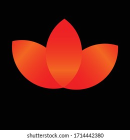 fire flat logo design vector