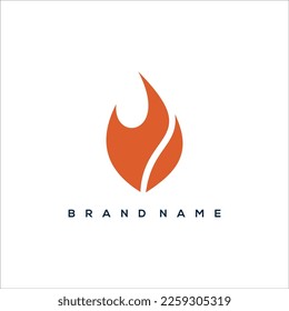 fire flat Logo Vector Template