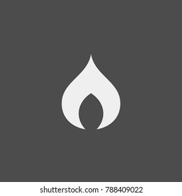 Fire flat vector icon