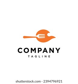 Fire Fork logo icon vector template.eps