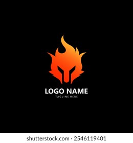 fire fox logo design vector