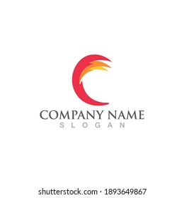 Fire fox logo and symbol vector